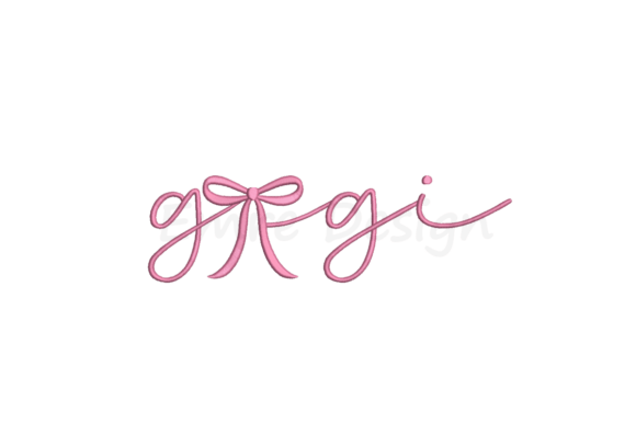 Coquette Gigi Embroidery Design