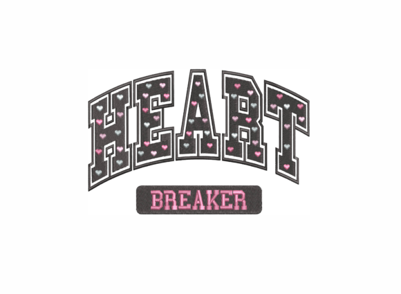 Heart Breaker Embroidery Design