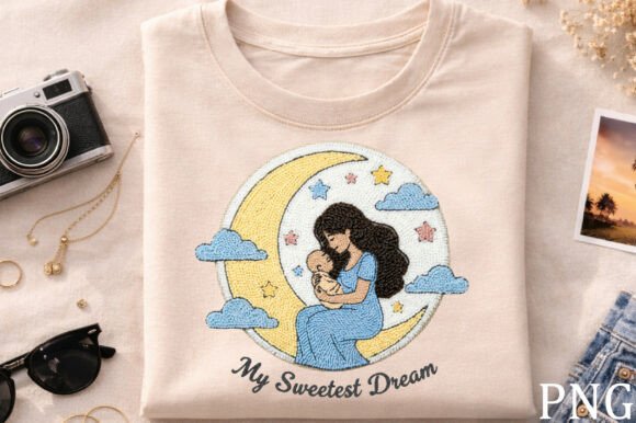 My Sweetest Dream Embroidery Mom PNG