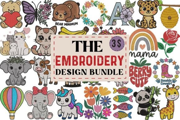 The Mega Embroidery Design Bundle